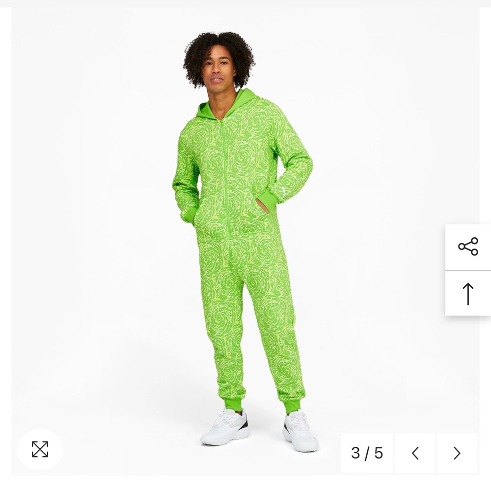 Men’s Puma Slime Onesie Green 535441-01 Size Large New